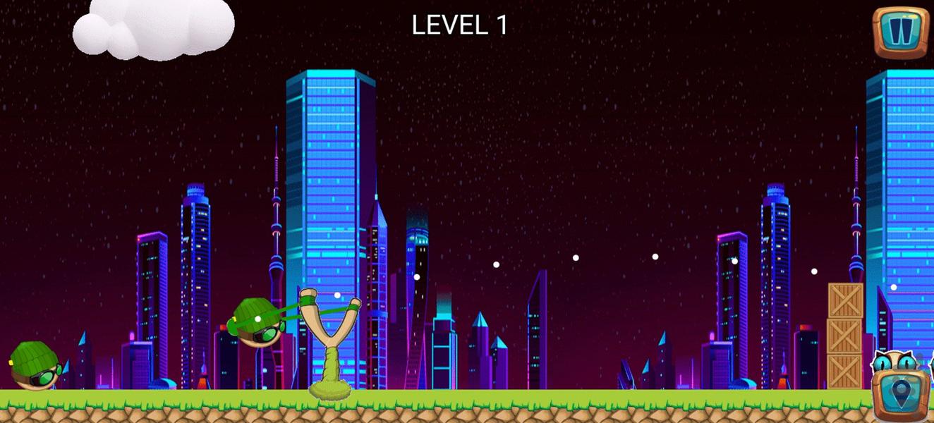 بازی پرتاب نینجاها - Gameplay image of android game
