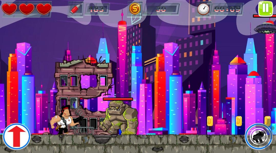 بازی رامبو - Gameplay image of android game