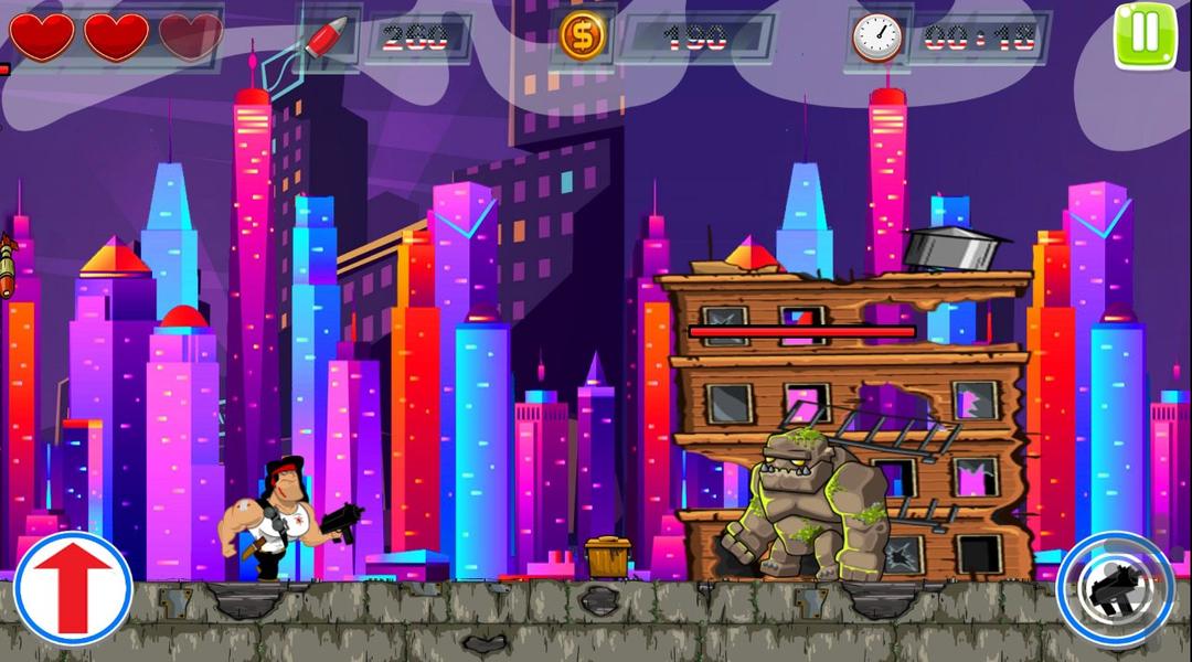 بازی رامبو - Gameplay image of android game