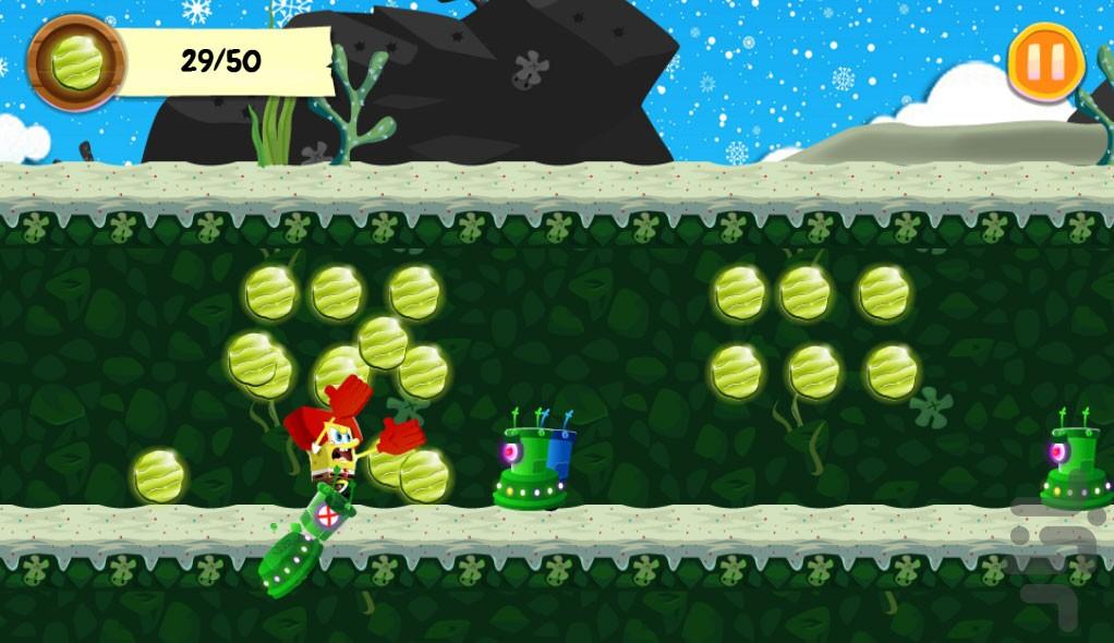 بازی باب اسفنجی - Gameplay image of android game
