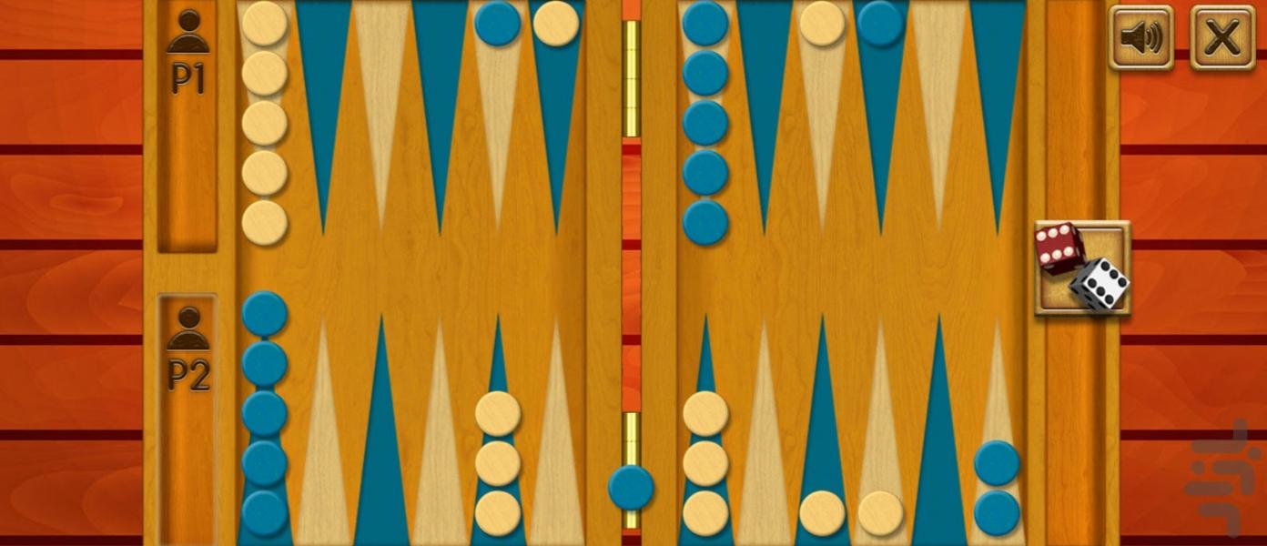 بازی تخته نرد - Gameplay image of android game