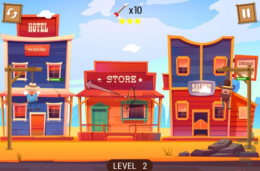 تیرکمان بازی - Gameplay image of android game