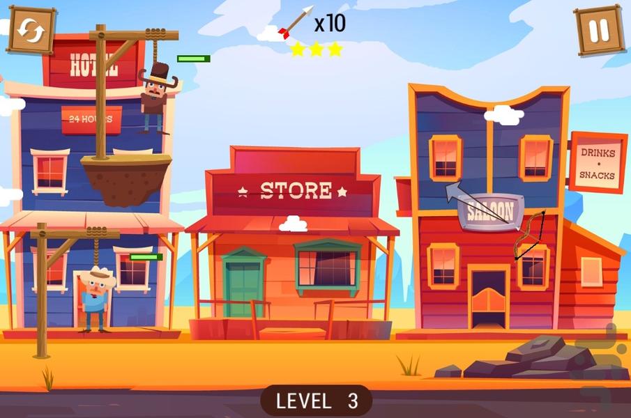 تیرکمان بازی - عکس بازی موبایلی اندروید