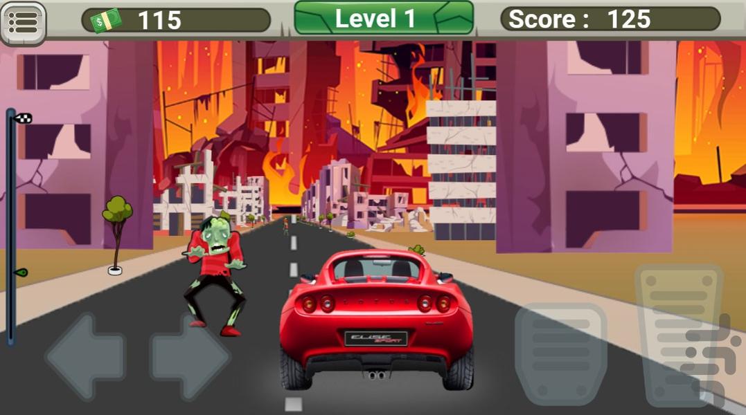 ماشین زامبی کش - Gameplay image of android game