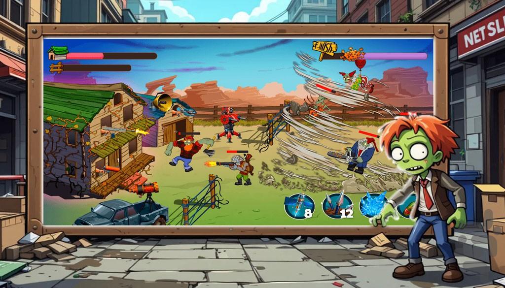 زامبی بازی - Gameplay image of android game