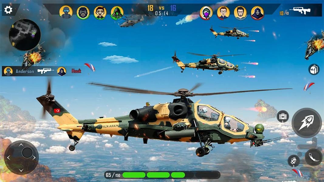 بازی هلیکوپتر جنگی | بازی هواپیمایی - عکس بازی موبایلی اندروید