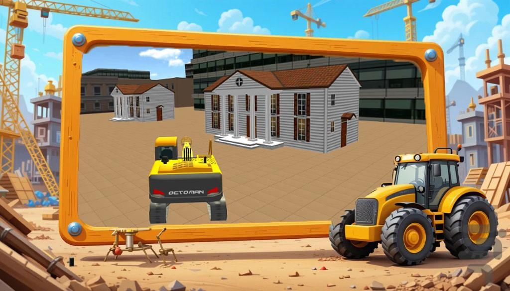 بازی بولدوزر |  کامیون سواری - Gameplay image of android game