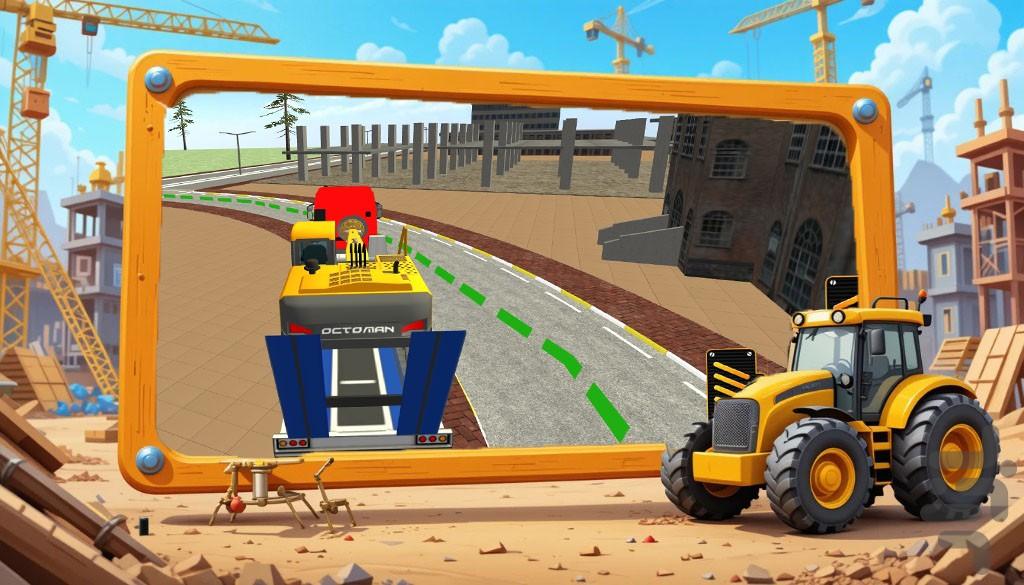 بازی بولدوزر |  کامیون سواری - Gameplay image of android game