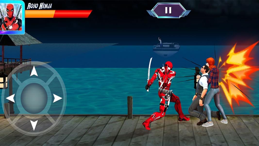 بازی نینجا | مبارزات خیابانی - Gameplay image of android game