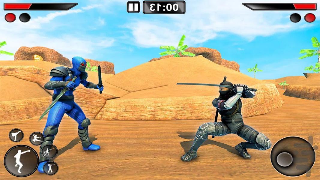 بازی نینجا | مبارزات خیابانی - Gameplay image of android game