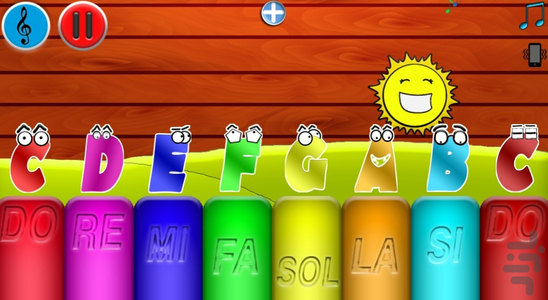 پیانو دخترونه - Gameplay image of android game