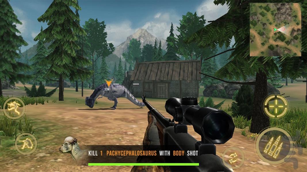 بازی شکار دایناسور | بازی اکشن - Image screenshot of android app