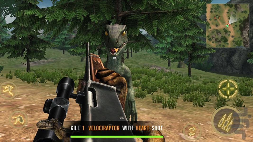 بازی شکار دایناسور | بازی اکشن - Image screenshot of android app
