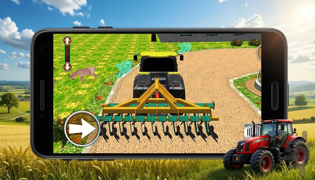 تراکتور سواری - Gameplay image of android game