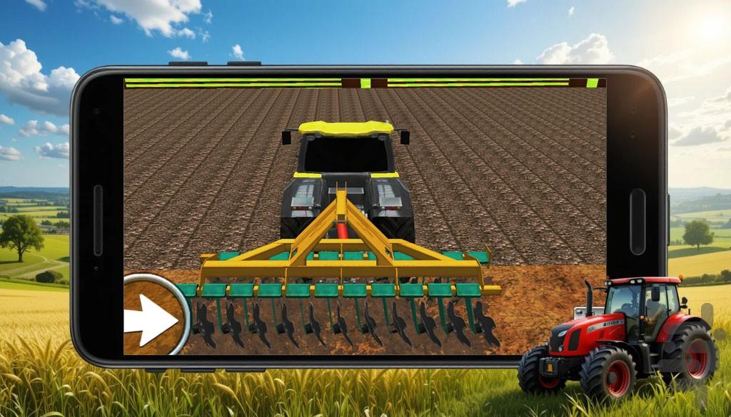 تراکتور سواری - Gameplay image of android game