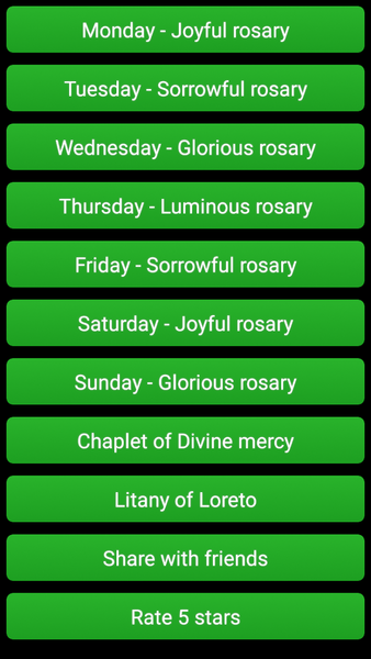 Rosary audio English - Image screenshot of android app