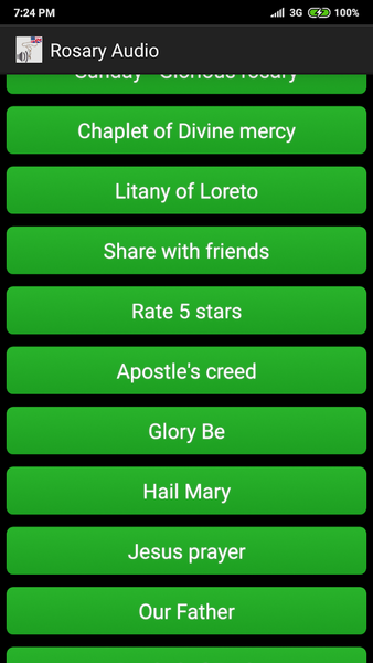 Rosary audio English - Image screenshot of android app