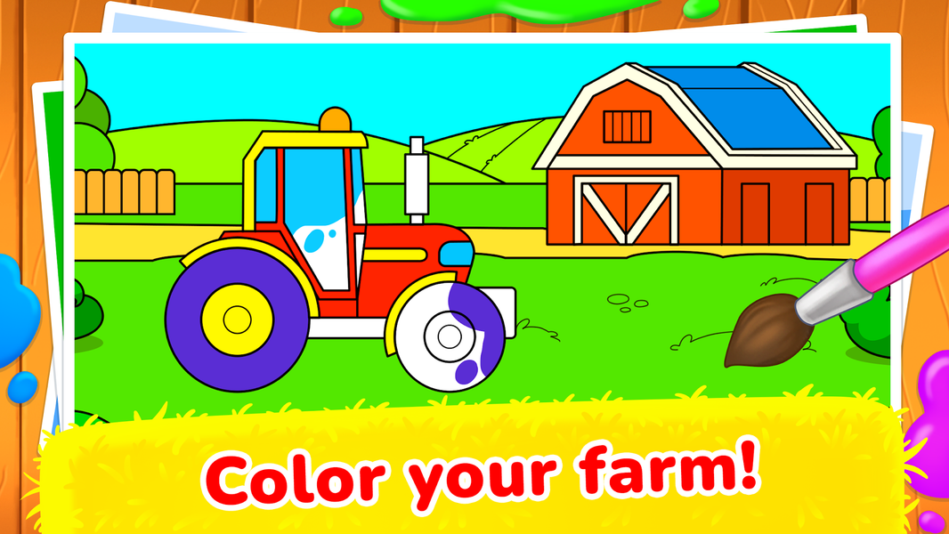 Animal game! Kids little farm! - عکس بازی موبایلی اندروید