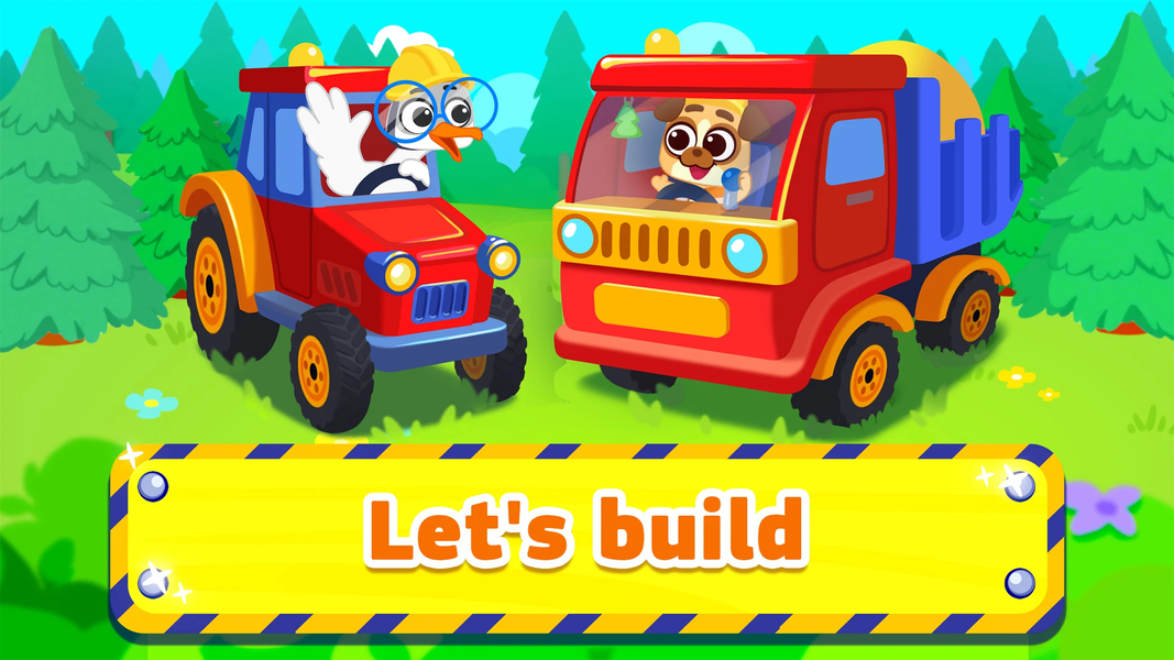 Excavator: Kids building games - عکس بازی موبایلی اندروید