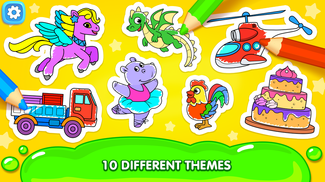 Coloring for kids Play colors! - Gameplay image of android game