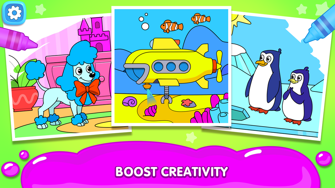 Coloring for kids Play colors! - Gameplay image of android game