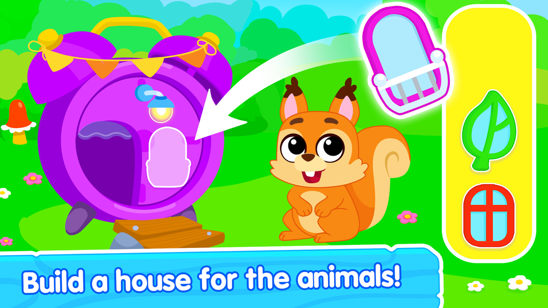Fun forest animal Kids games! - Gameplay image of android game