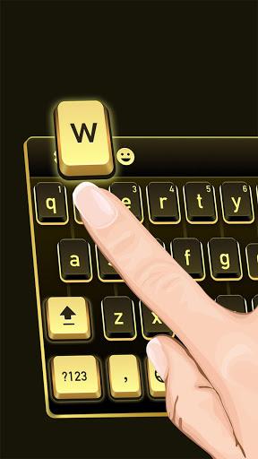 Golden Black Cheetah Keyboard - عکس برنامه موبایلی اندروید
