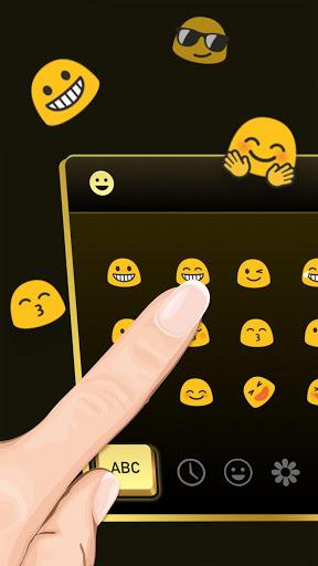 Golden Black Cheetah Keyboard - عکس برنامه موبایلی اندروید