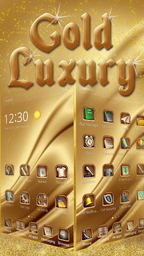 Gold Luxury Deluxe Theme - Image screenshot of android app
