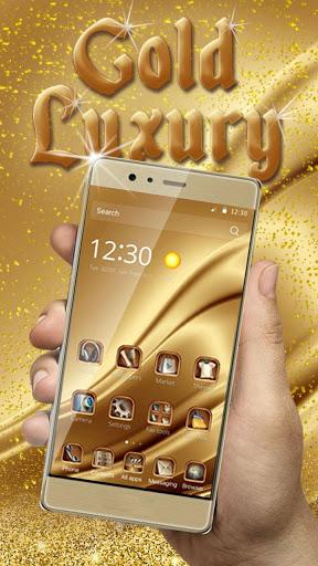 Gold Luxury Deluxe Theme - عکس برنامه موبایلی اندروید
