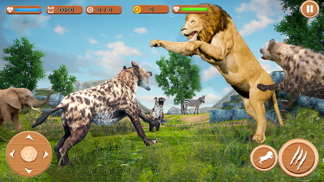 King Lion Beast : Animal Game - Gameplay image of android game