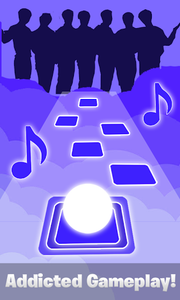 BTS Tiles Hop Dynamite Bounce - Gameplay image of android game