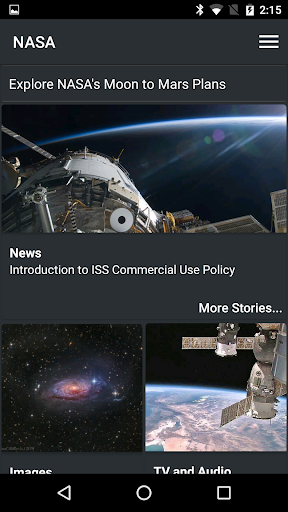NASA - عکس برنامه موبایلی اندروید