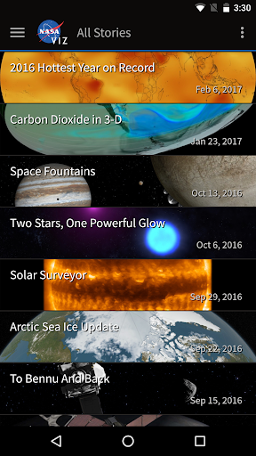 NASA Visualization Explorer - Image screenshot of android app