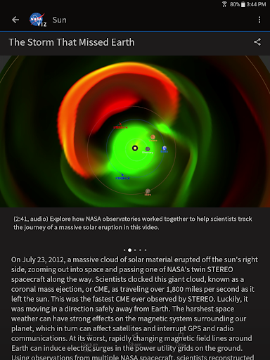 NASA Visualization Explorer - Image screenshot of android app