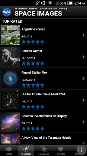 Space Images - Image screenshot of android app