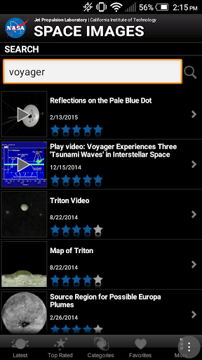 Space Images - Image screenshot of android app