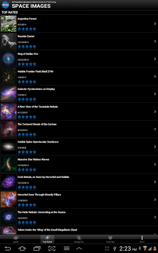 Space Images - Image screenshot of android app