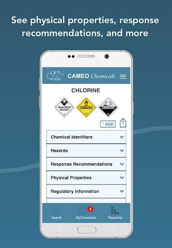 CAMEO Chemicals - عکس برنامه موبایلی اندروید