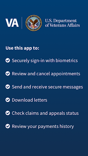 VA: Health and Benefits - Image screenshot of android app