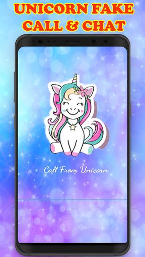 talk with unicorn call and fake Chat PRANK - عکس برنامه موبایلی اندروید