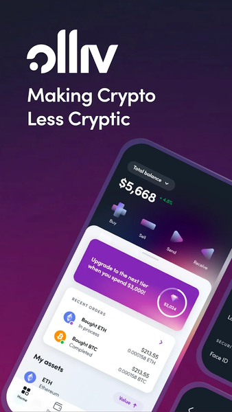 Olliv – Crypto you can trust - Image screenshot of android app