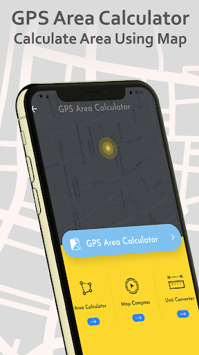 GPS Area Calculator - Calculate Area Using Map - Image screenshot of android app