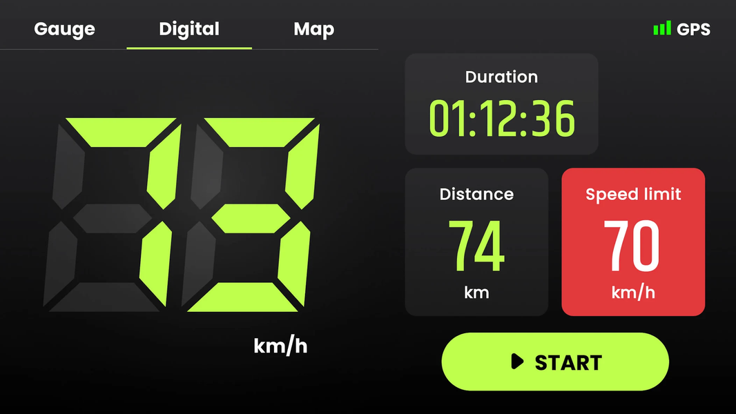 Speedometer: GPS Speedometer - Image screenshot of android app