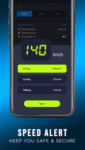 GPS Speedometer - HUD Odometer - Image screenshot of android app