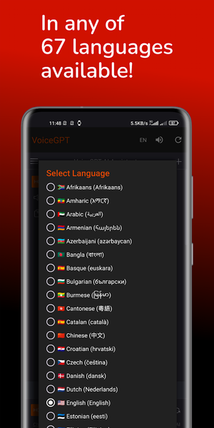 VoiceGPT: AI Voice Assistant - Image screenshot of android app