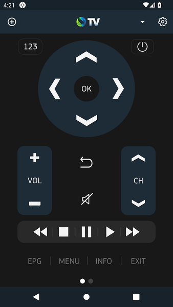 COSMOTE TV Smart Remote - Image screenshot of android app