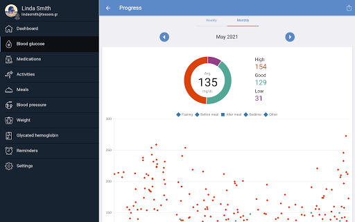 forDiabetes: diabetes tracker - عکس برنامه موبایلی اندروید