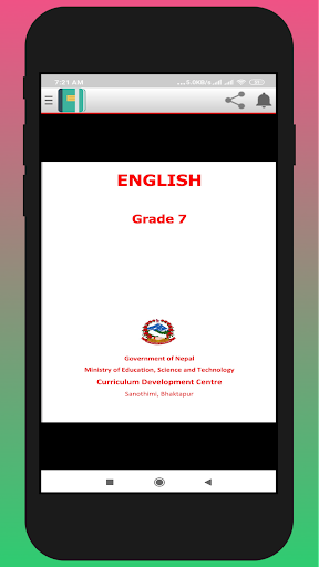 Class 7 English Teacher Guide - Image screenshot of android app