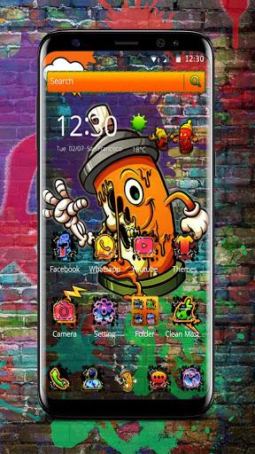 Graffiti Wall Theme Launcher - Image screenshot of android app